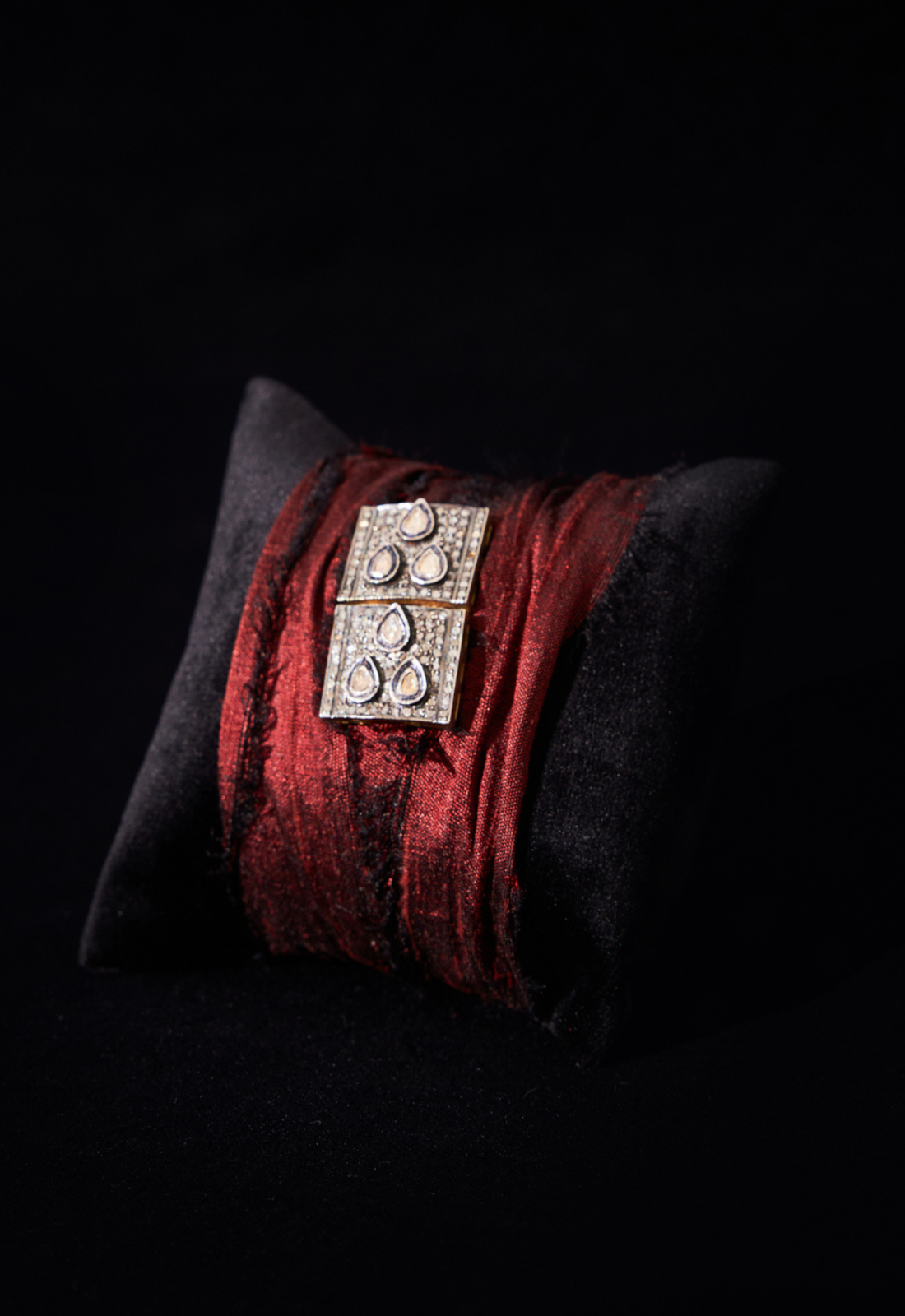 Diamond Pavé Silk Wrap Bracelet