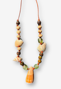 Seashell Necklace with Mixed Beads