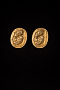 Oval Organic Shaped Earrings