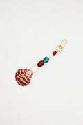 Seashell & Mixed Bead Bag Charm