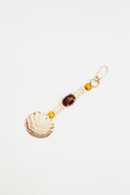 Seashell & Mixed Bead Bag Charm