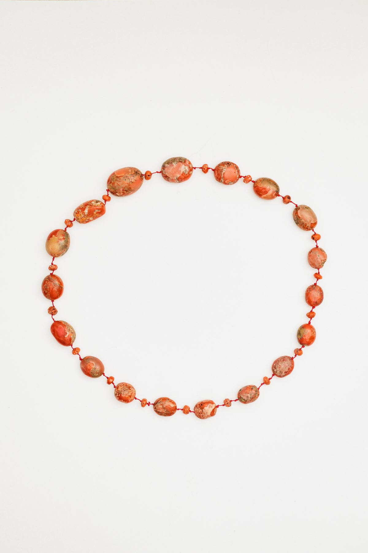 Graduated Coral Bead Necklace