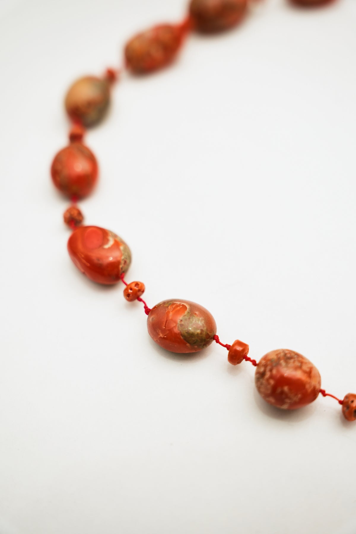 Graduated Coral Bead Necklace