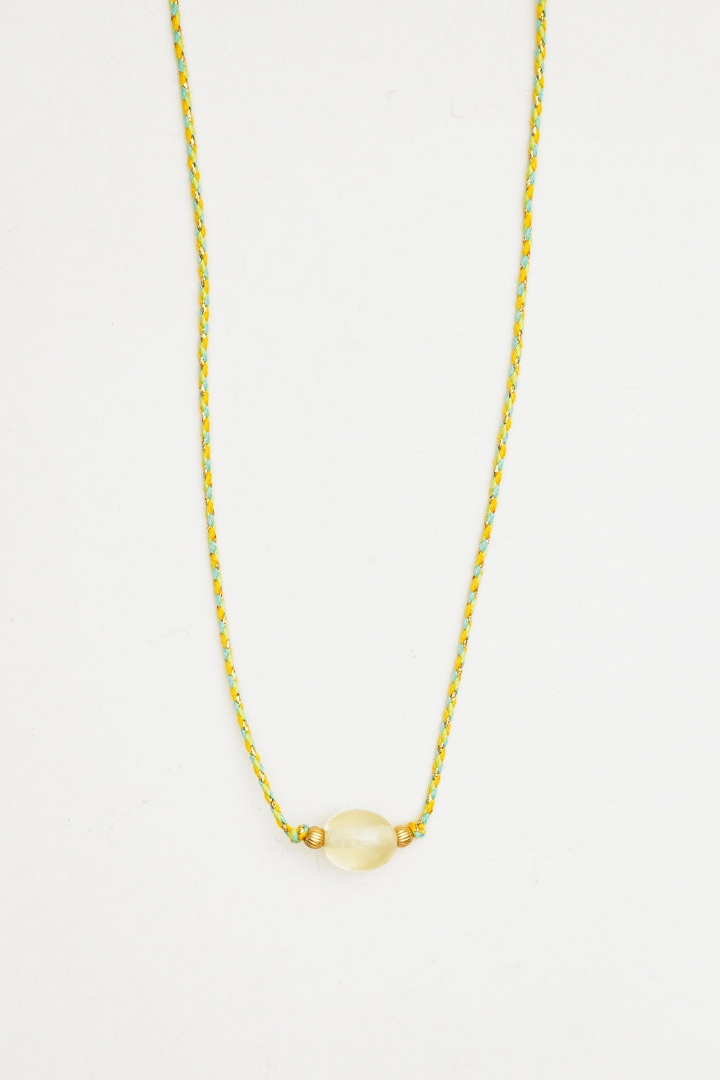 Clear Quartz Stone Charm Necklace
