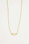 Clear Quartz Stone Charm Necklace