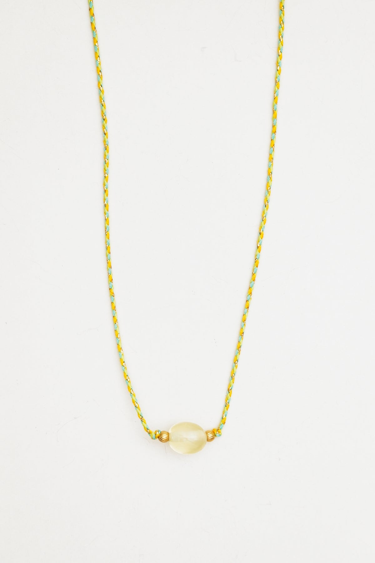 Clear Quartz Stone Charm Necklace