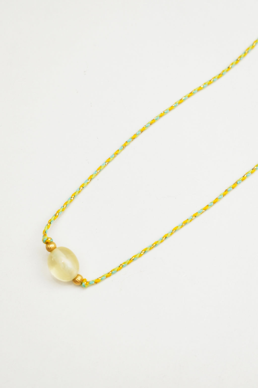 Clear Quartz Stone Charm Necklace