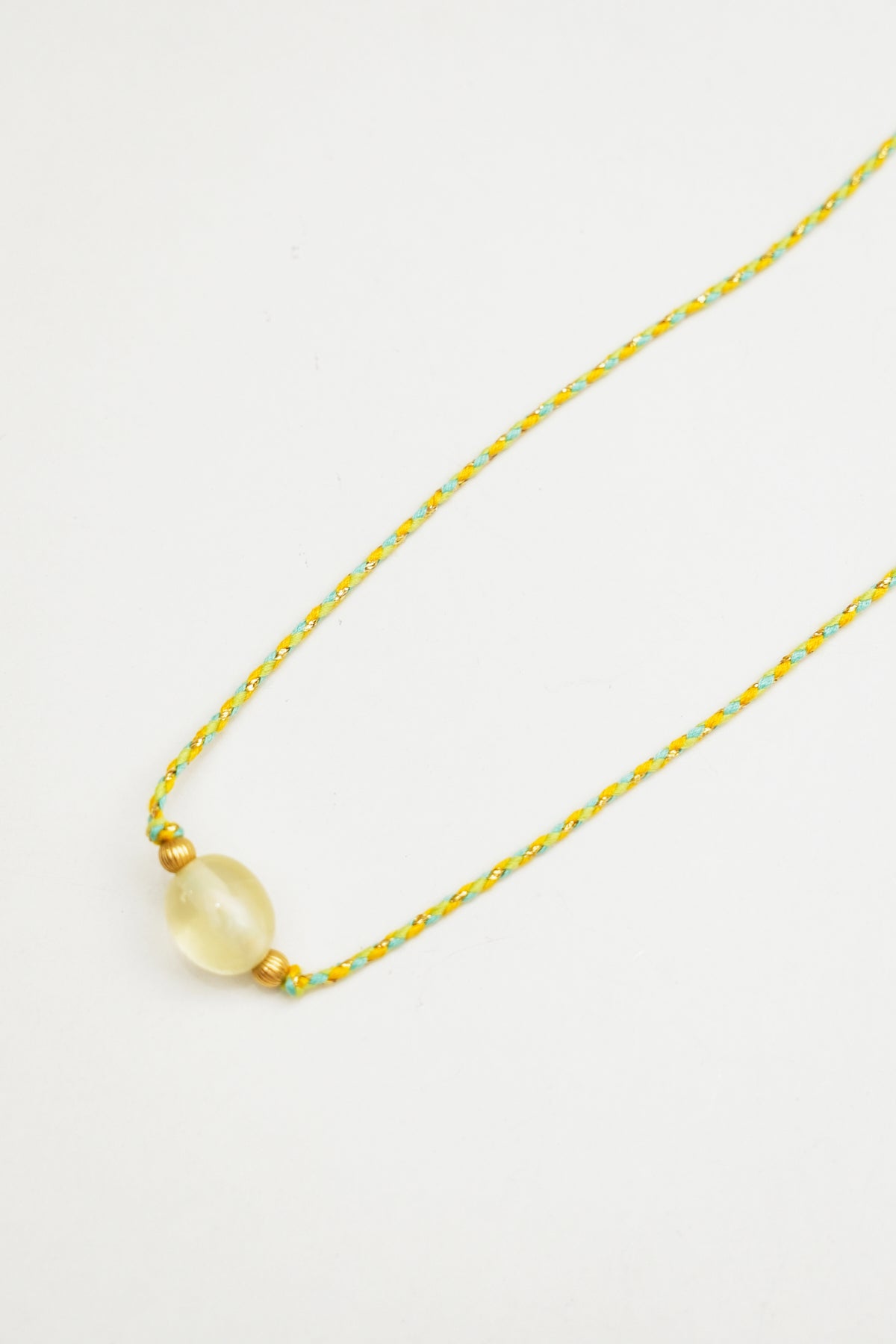 Clear Quartz Stone Charm Necklace
