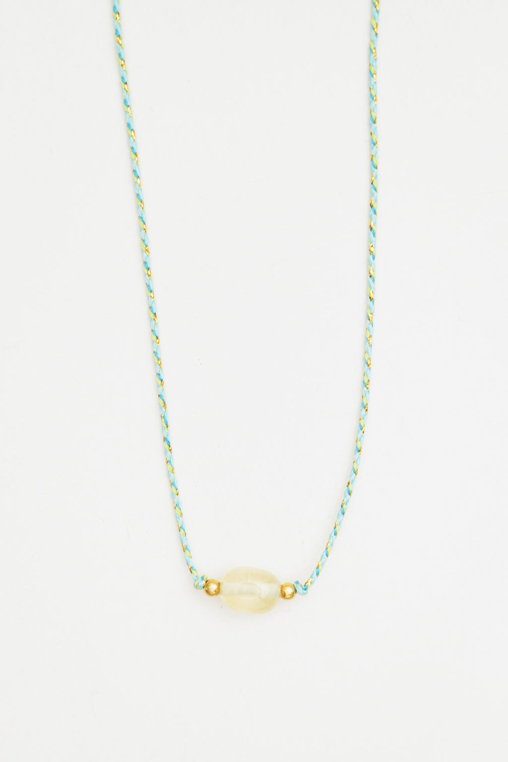 Clear Quartz Stone Charm Necklace