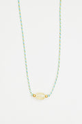 Clear Quartz Stone Charm Necklace
