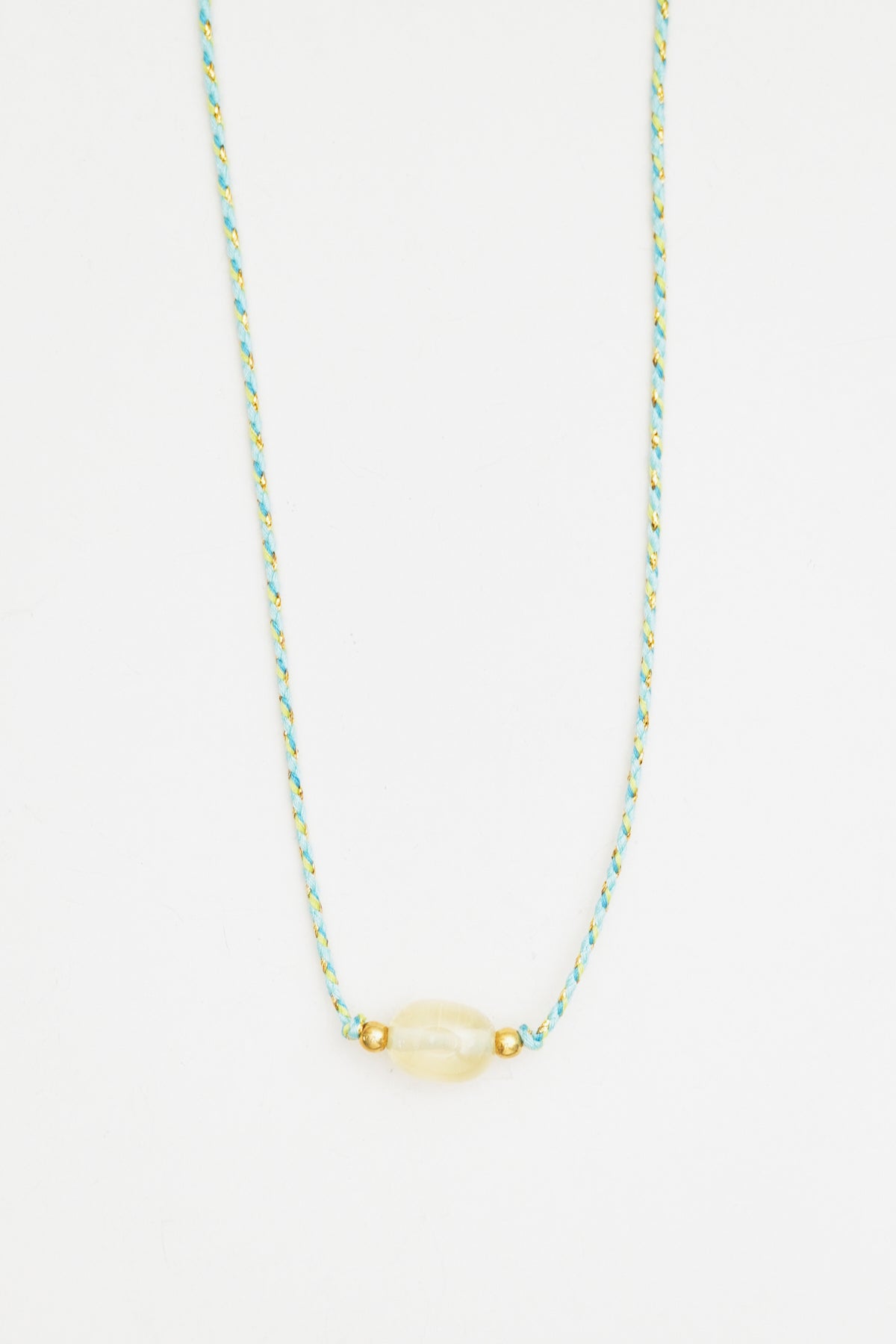 Clear Quartz Stone Charm Necklace