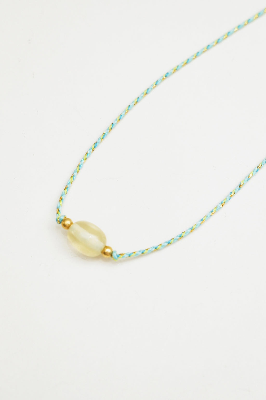 Clear Quartz Stone Charm Necklace