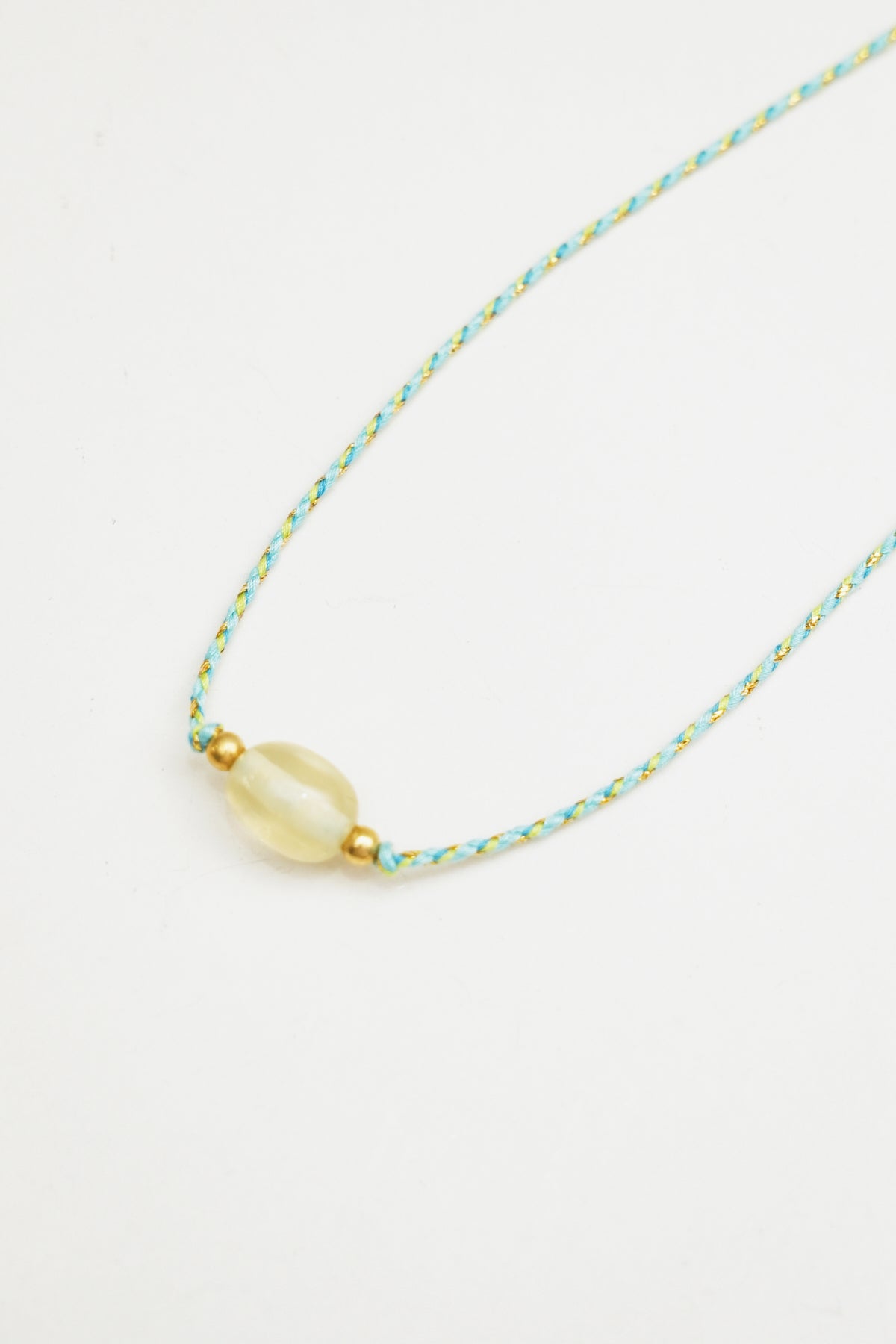 Clear Quartz Stone Charm Necklace