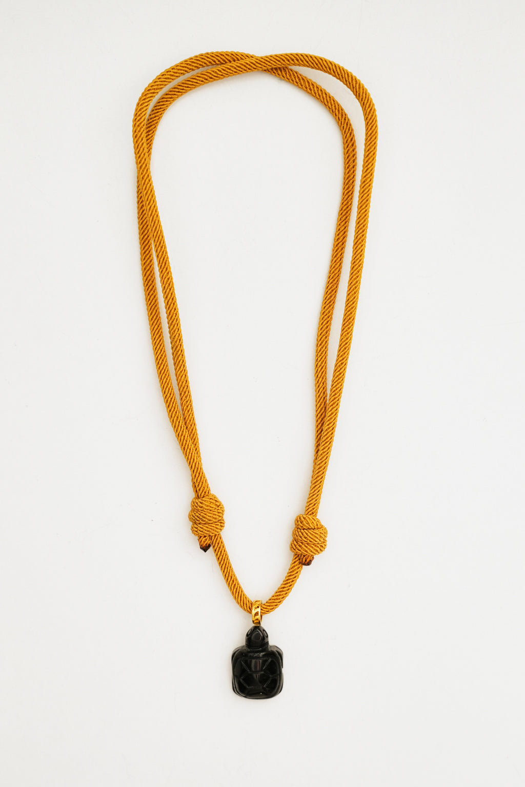 Turtle Charm Necklace with Adjustable Cord