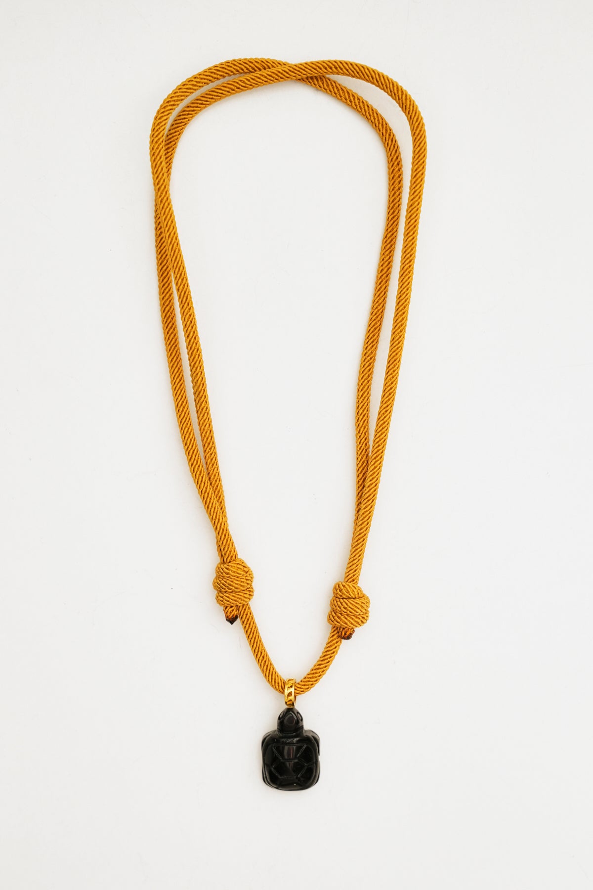 Turtle Charm Necklace with Adjustable Cord