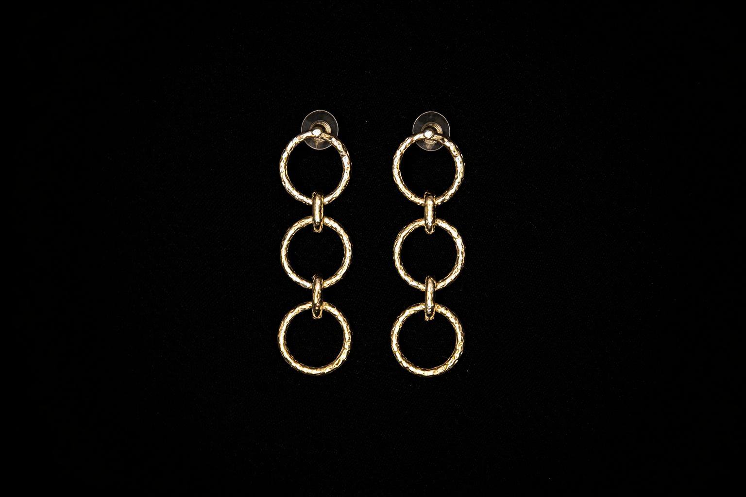 Silver Chain-Link Earrings