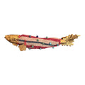Fabric Fish Brooch with Bead Accents