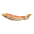 Fabric Fish Brooch with Bead Accents